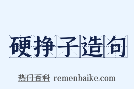 硬挣子造句是什么意思的图片